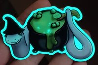 Glow In The Dark Cauldron Snake Sticker 