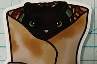 Purrito Sticker