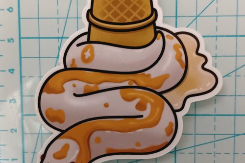 Icecream Snake Sticker