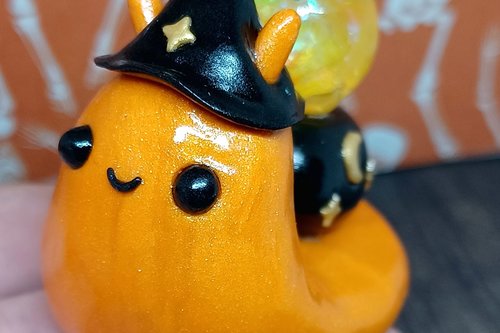 Orange Crystal Ball Snail