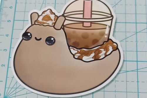 Iced Coffee Snail Sticker 