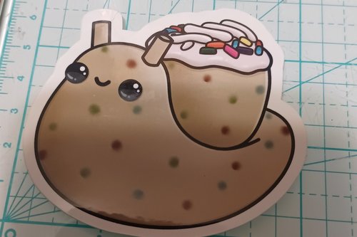Funfetti Cupcake Snail Sticker