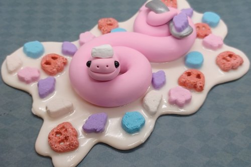 Frankenberry Inspired Cereal Snake