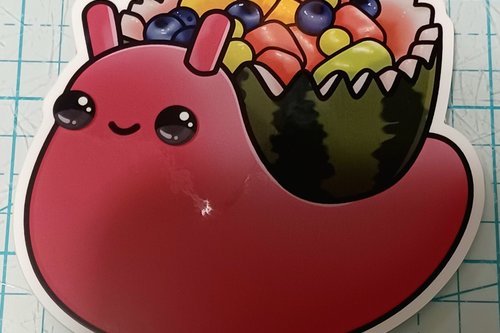 Fruit Salad Snail Sticker