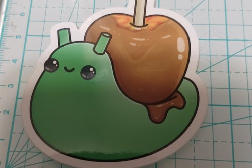 Caramel Apple Snail Sticker 