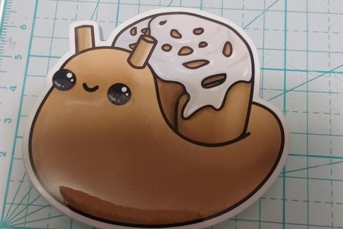 Cinnamon Roll Snail Sticker 