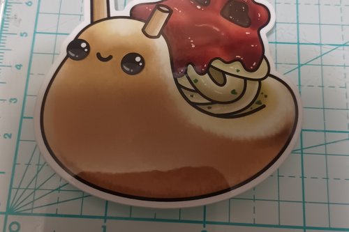 Spaghetti/Garlic Bread Snail Sticker 