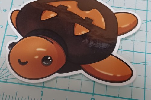 Halloween Cookie Turtle Sticker