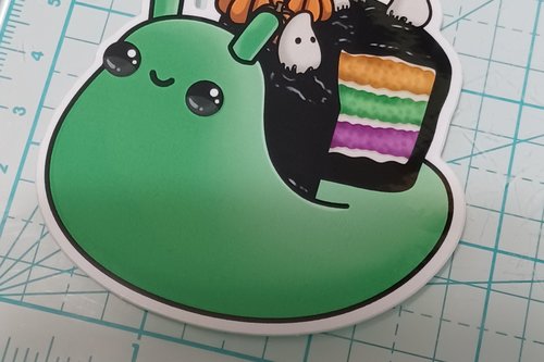 Halloween Cake Snail Sticker