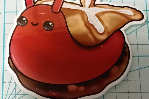 Crab Rangoon Snail Sticker